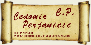 Čedomir Perjaničić vizit kartica